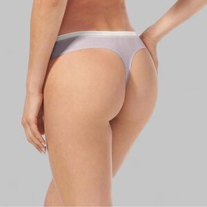 NWT Tommy John Air Seamless Light Gray Thong, size XS